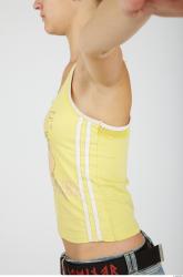 Upper Body Whole Body Woman Casual Singlet Slim Studio photo references